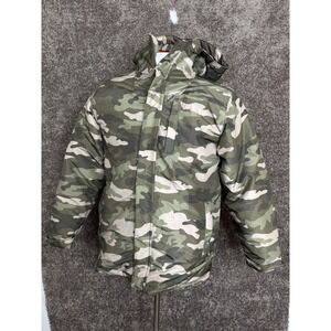 XL-14 Camo Hooded & Lined Boys Jacket w/removable Fleece Lining Children's Place